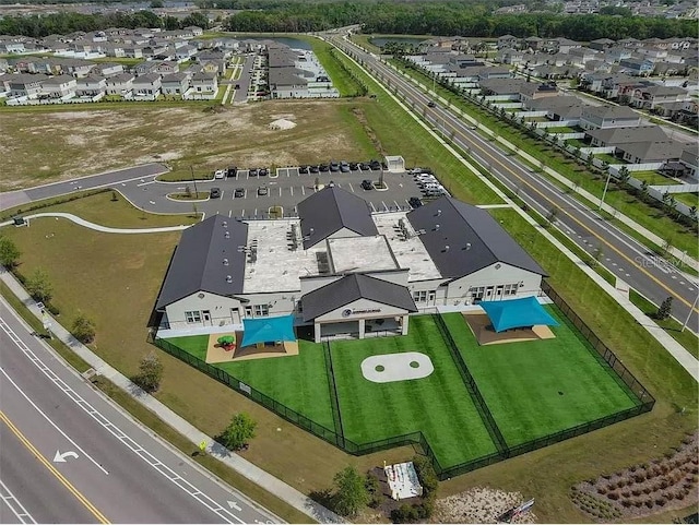 drone / aerial view featuring a residential view