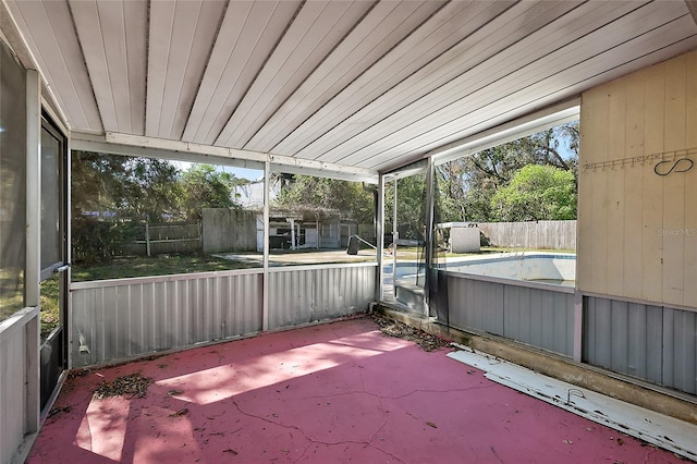 1301 N Shore Dr, Leesburg, FL 34748 - view of unfurnished sunroom