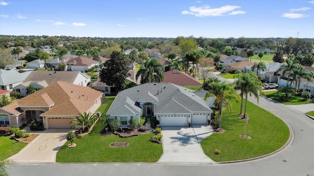 bird's eye view featuring a residential view