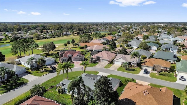 drone / aerial view with a residential view