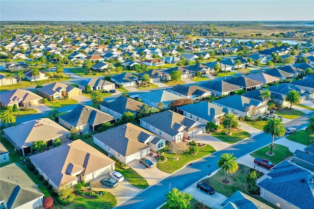 aerial view featuring a residential view