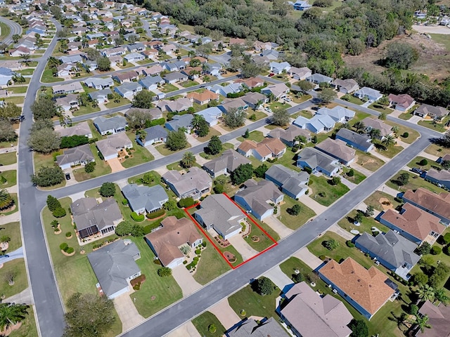 birds eye view of property featuring a residential view