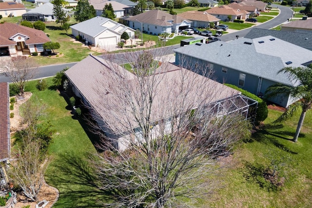 bird's eye view with a residential view