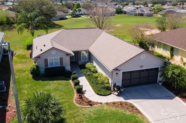 drone / aerial view with a residential view