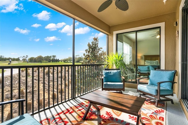 view of sunroom / solarium