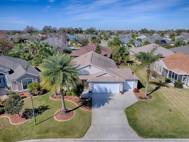 bird's eye view featuring a residential view