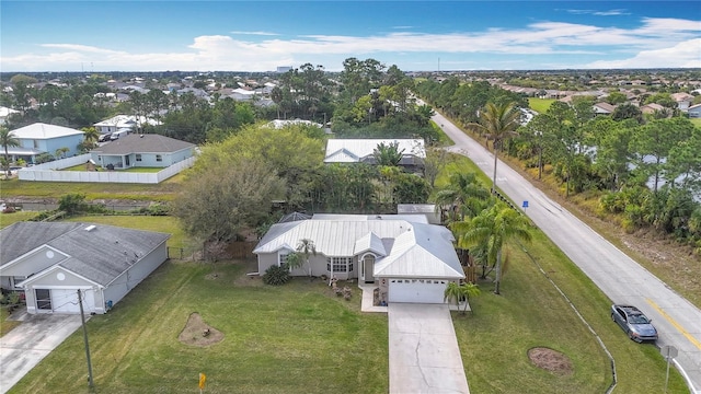 bird's eye view with a residential view