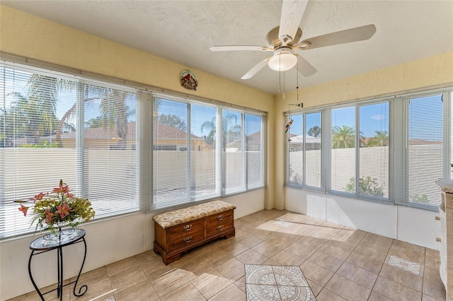 1202 San Bernardo Rd, The Villages, FL 32162 - sunroom / solarium with ceiling fan