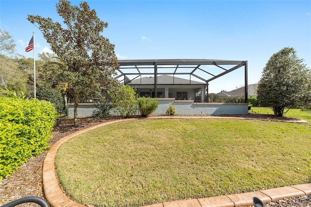 exterior space with a lanai