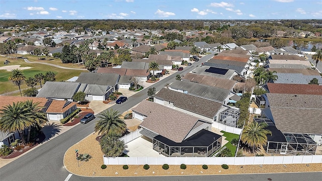 aerial view featuring a residential view