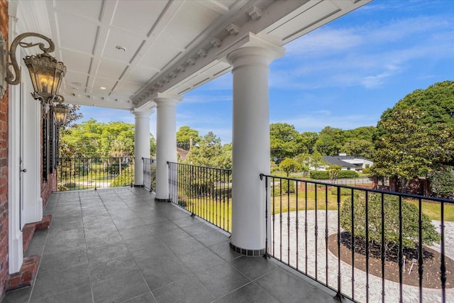 view of balcony