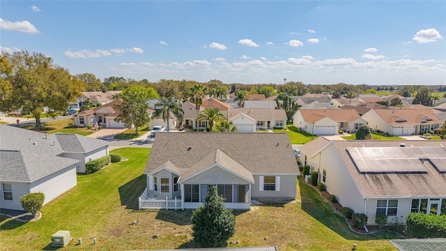 drone / aerial view featuring a residential view