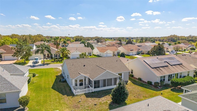 drone / aerial view featuring a residential view