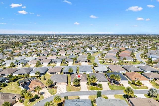 bird's eye view featuring a residential view