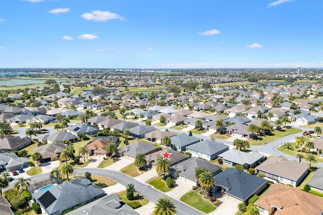 drone / aerial view featuring a residential view