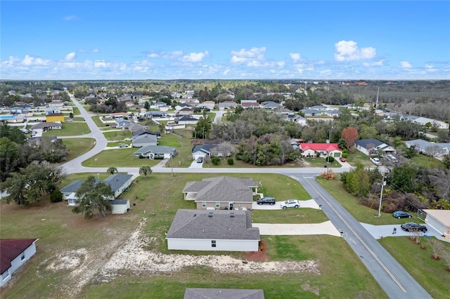 aerial view featuring a residential view