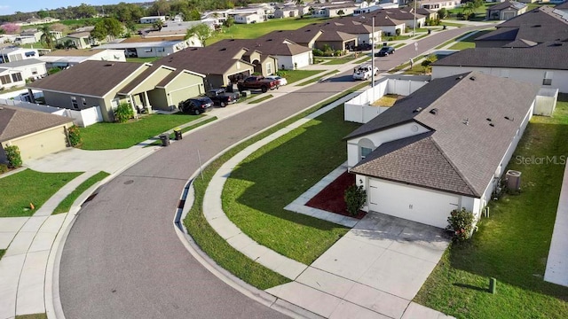 aerial view featuring a residential view