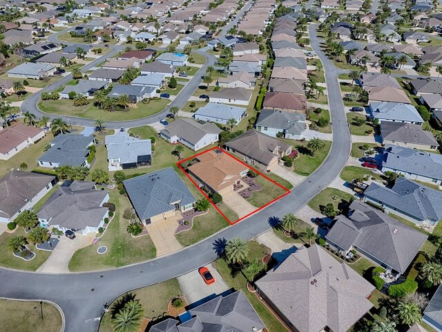 aerial view featuring a residential view