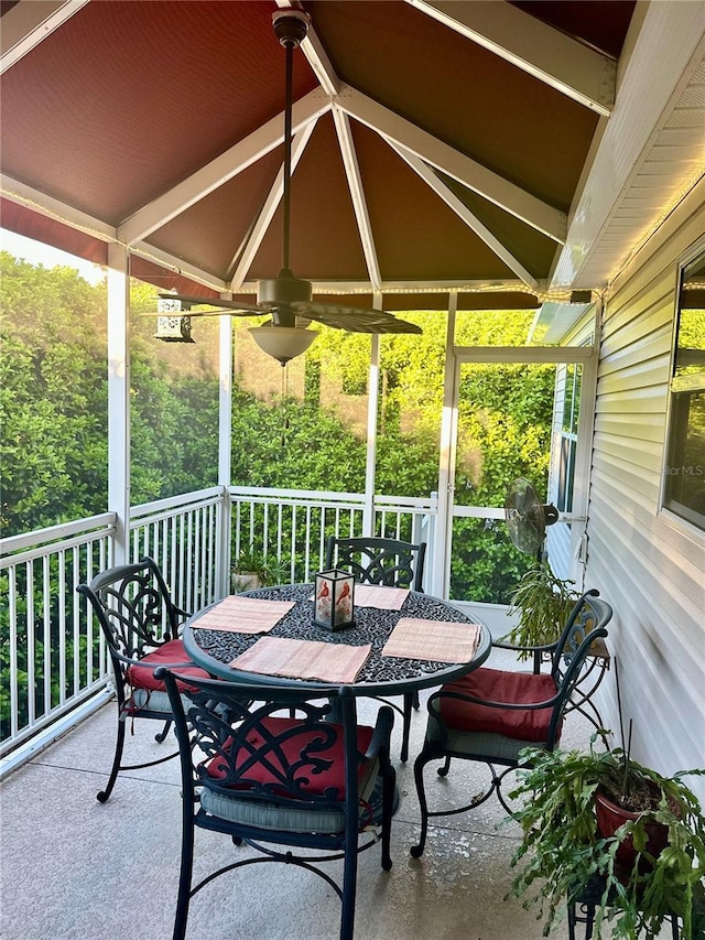 view of patio / terrace with outdoor dining area