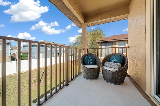 view of balcony