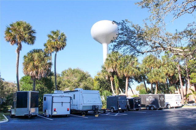 view of uncovered parking lot