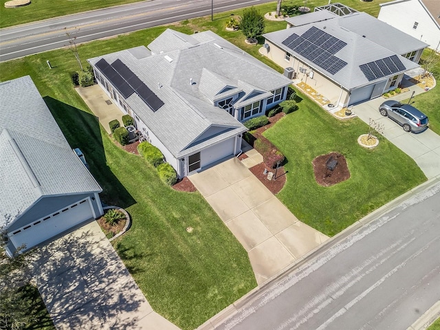 bird's eye view featuring a residential view