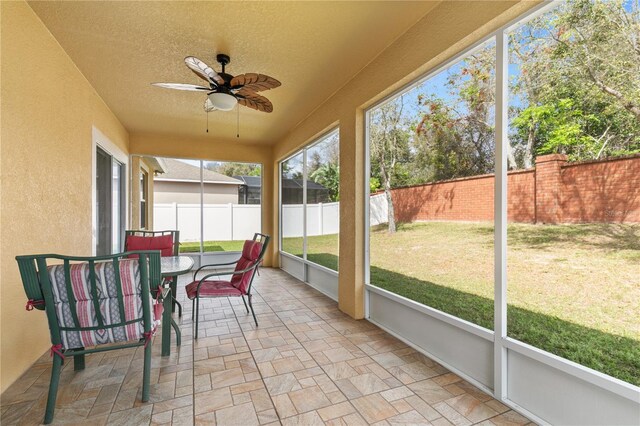 1841 Dunn Cove Dr, Apopka, FL 32703 - sunroom with ceiling fan