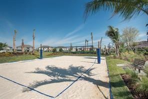 view of home's community with volleyball court