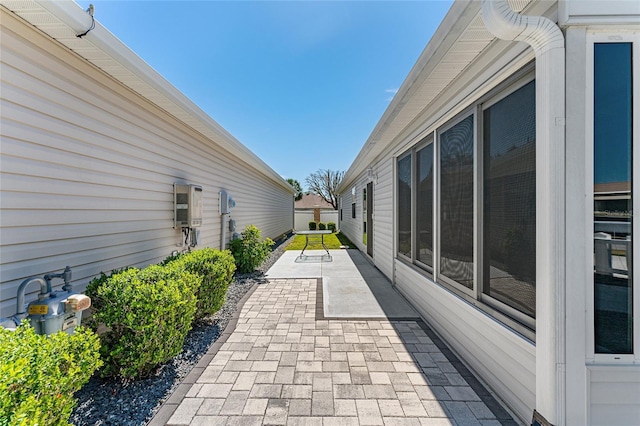 view of patio with fence