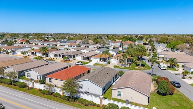 aerial view featuring a residential view