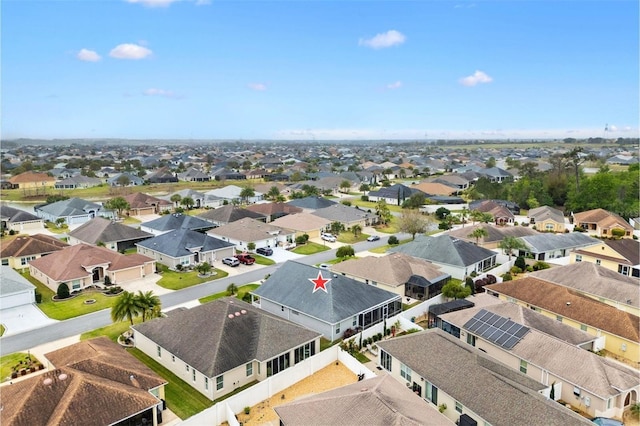 aerial view featuring a residential view