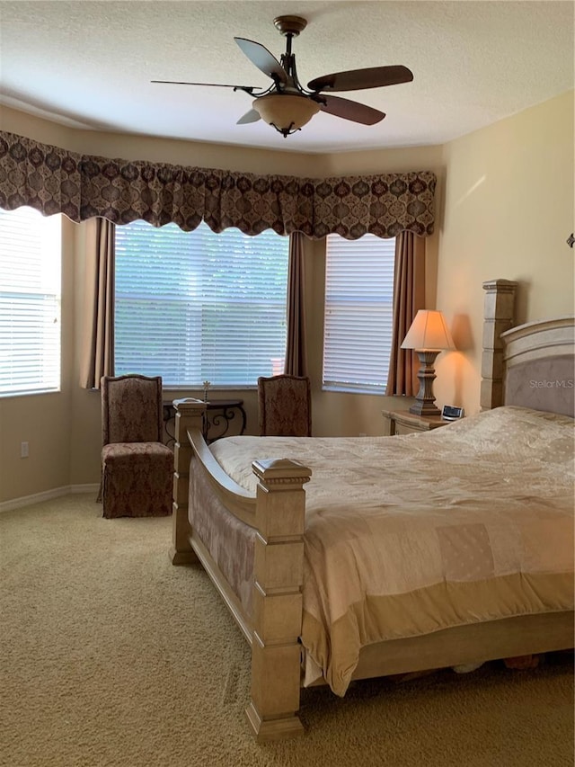 5271 Visionary Ct, Sarasota, FL 34233 - carpeted bedroom with ceiling fan