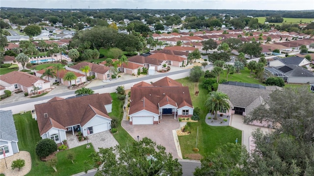 aerial view featuring a residential view