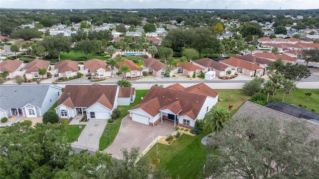 drone / aerial view featuring a residential view