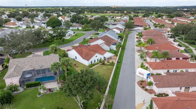 bird's eye view featuring a residential view