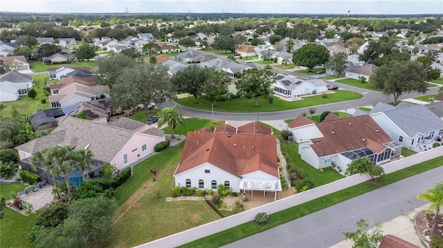 drone / aerial view featuring a residential view