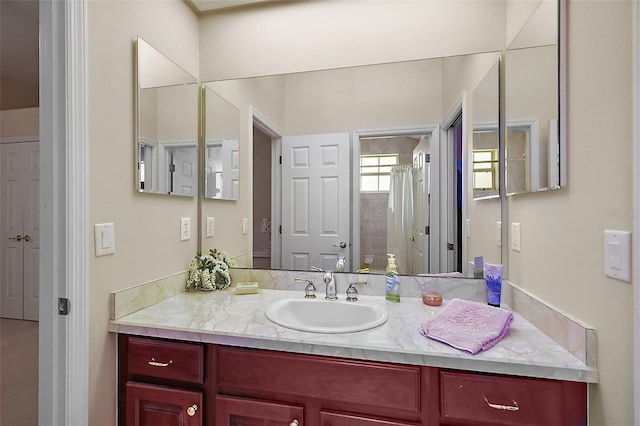 bathroom featuring vanity