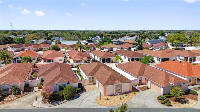 bird's eye view with a residential view