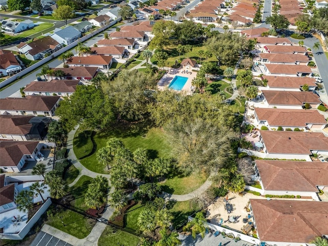 drone / aerial view featuring a residential view