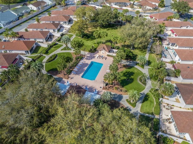 bird's eye view featuring a residential view