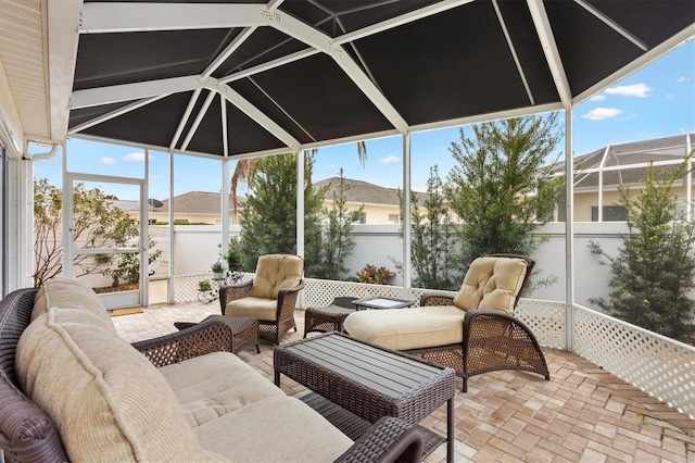 sunroom with a wealth of natural light