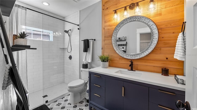 12117 Cypress Ln, Clermont, FL 34711 - full bath featuring vanity, a stall shower, and recessed lighting