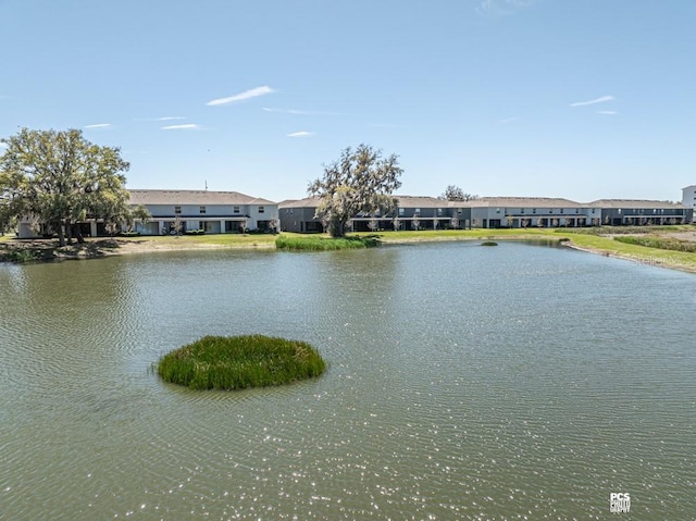 property view of water with a residential view