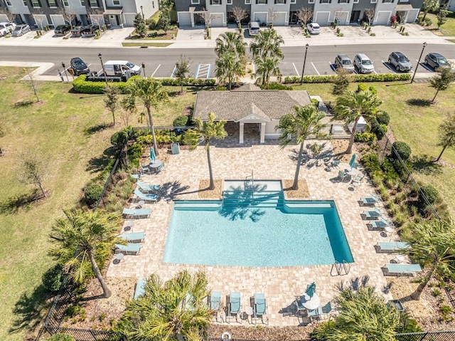 birds eye view of property