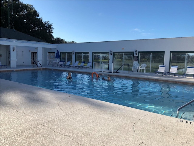 pool featuring a patio