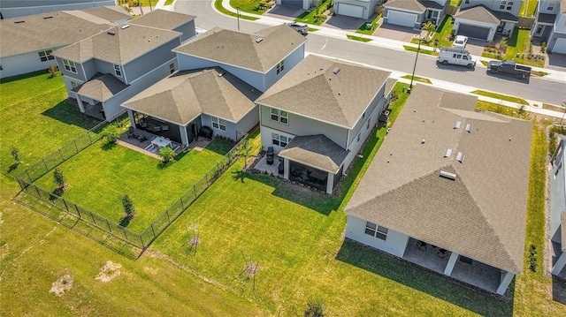 birds eye view of property featuring a residential view