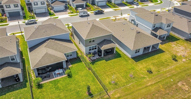 bird's eye view featuring a residential view