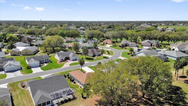 aerial view featuring a residential view