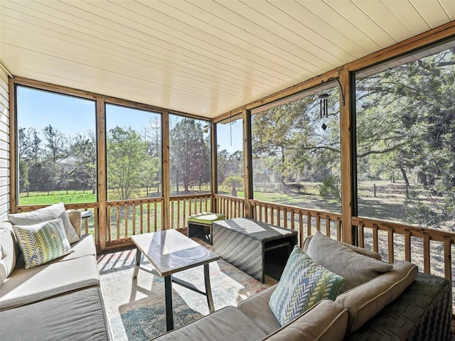 view of sunroom / solarium