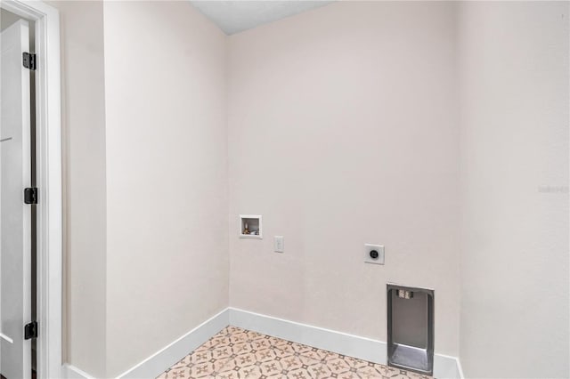 13334 SW 107th St, Dunnellon, FL 34432 - laundry area featuring washer hookup, hookup for an electric dryer, and light flooring